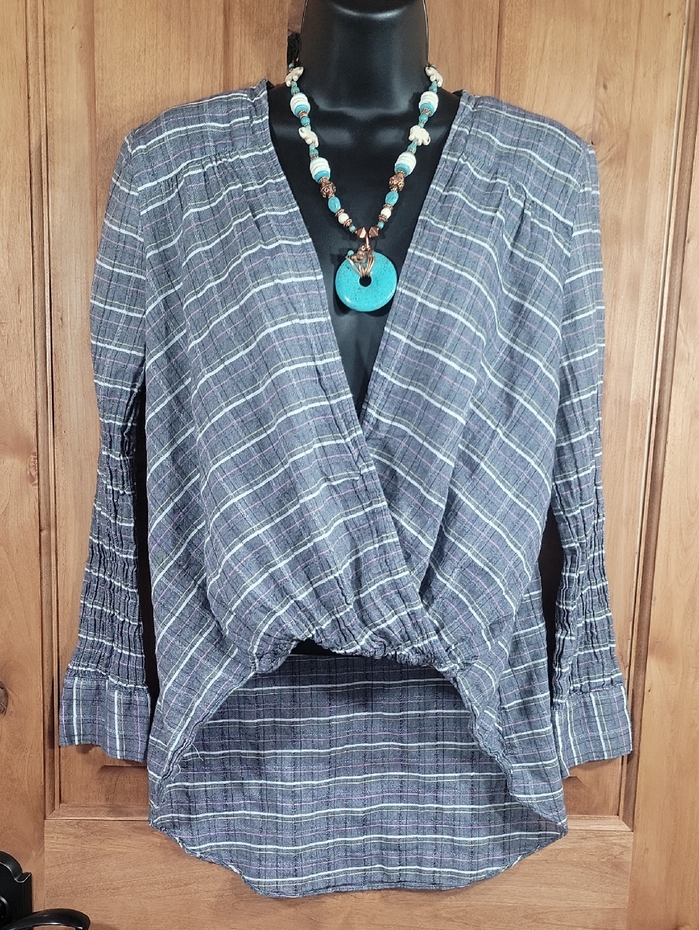 High-Low Twist Front Tunic Top